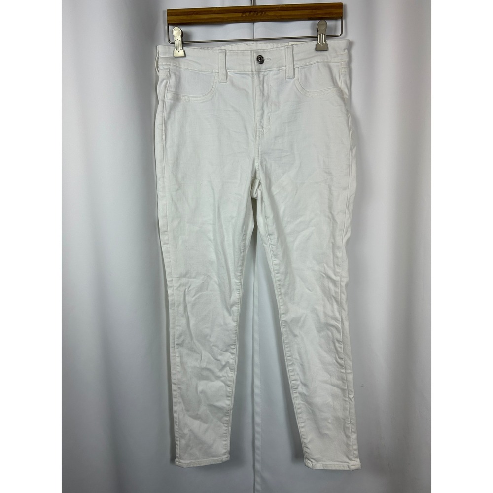 American Eagle High-Rise Jegging Bright White Next Level Stretch Size 10 NWT
